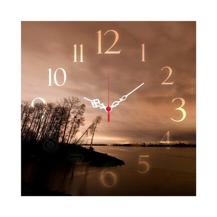 Wallity Msk-39 Reloj Decorativo MDF Multicolor